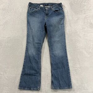 Carhartt Jeans Womens 12x30 Bootcut Traditional Fit Stretch #WB001FIO Blue Denim